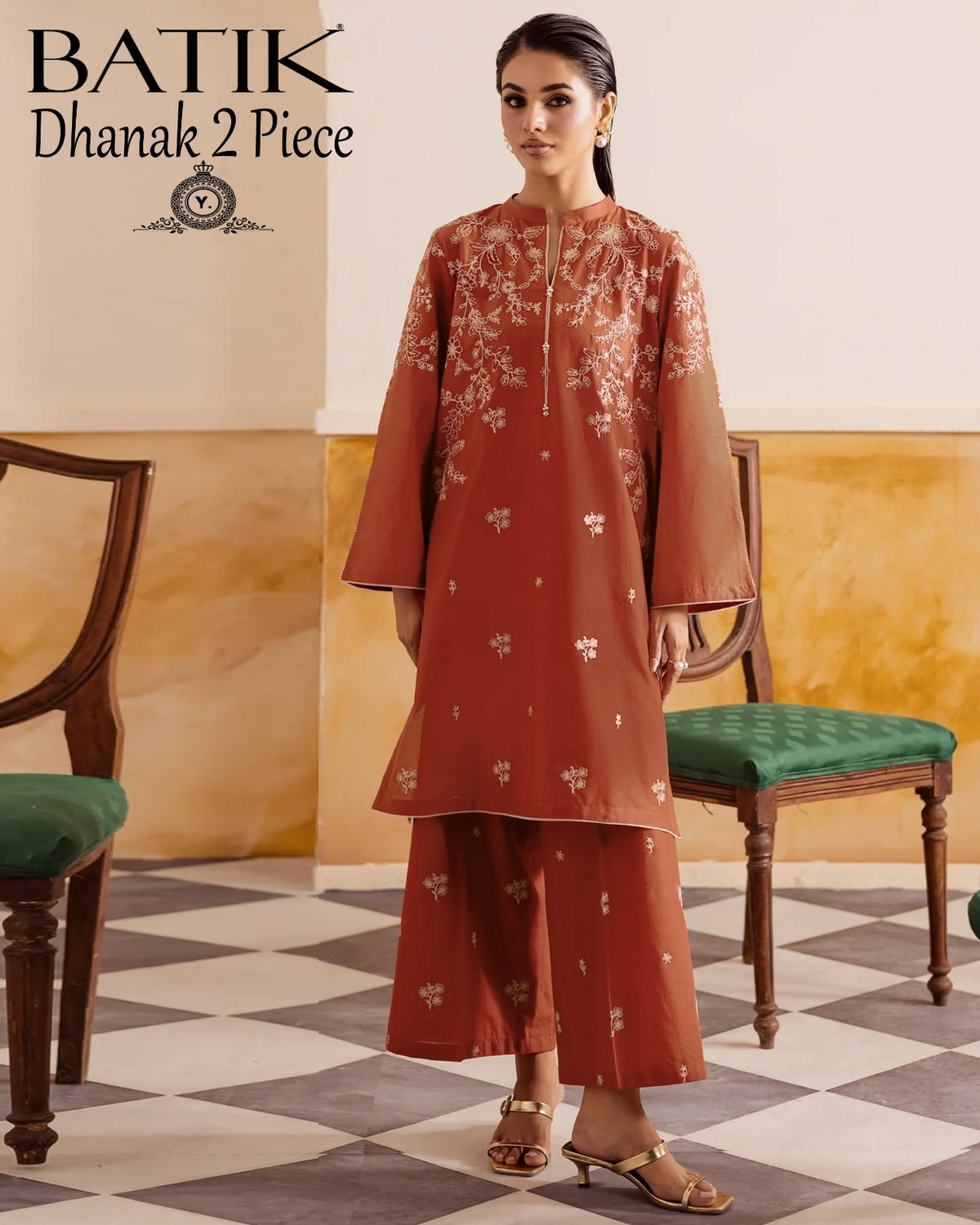 DHANAK 2PC EMBROIDERY