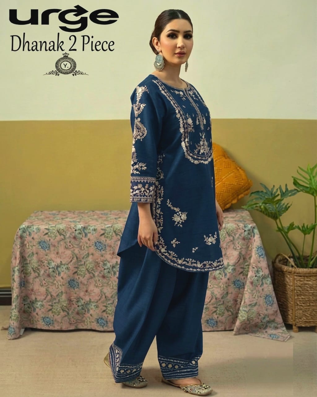DHANAK 2PC EMBROIDERY