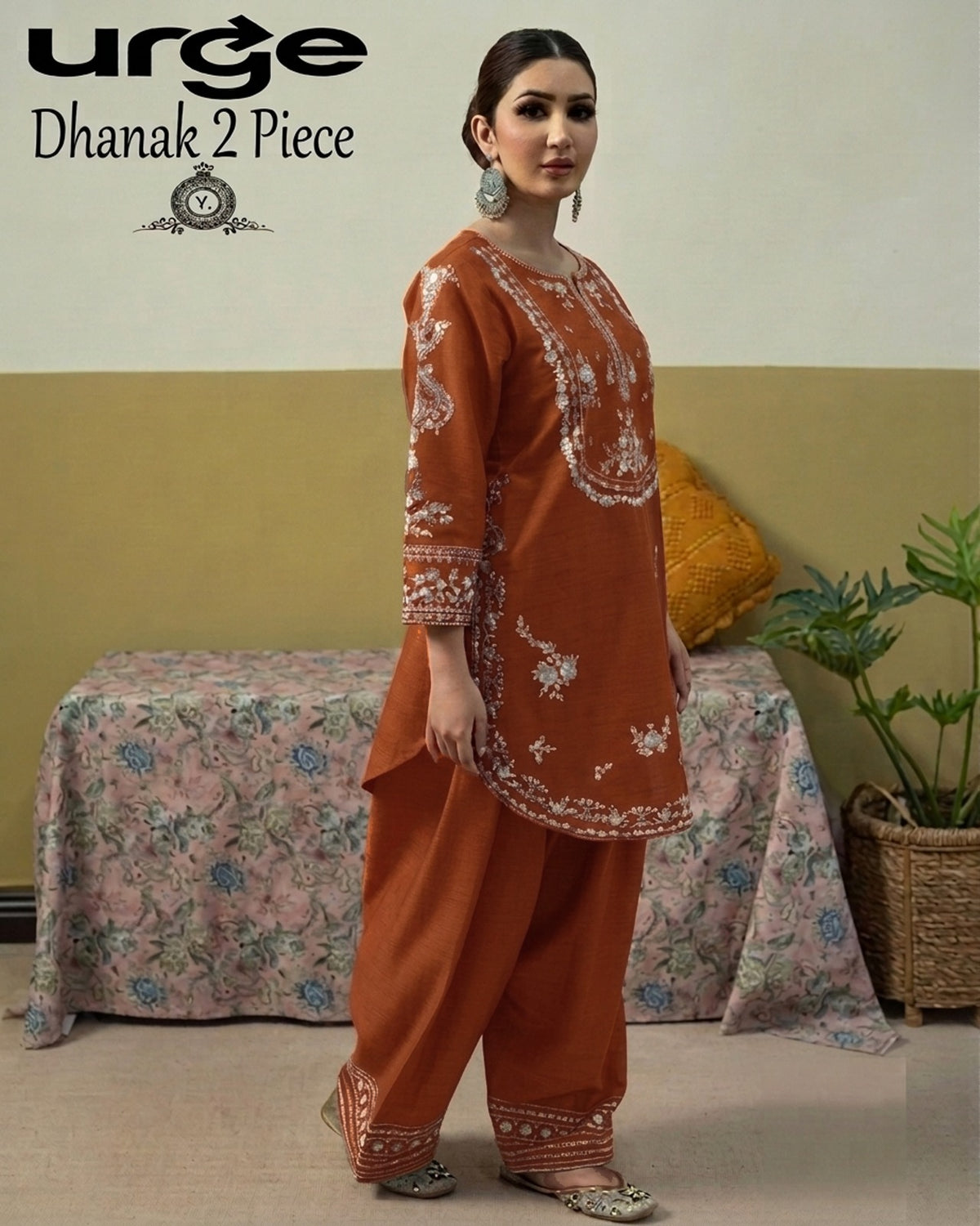 DHANAK 2PC EMBROIDERY