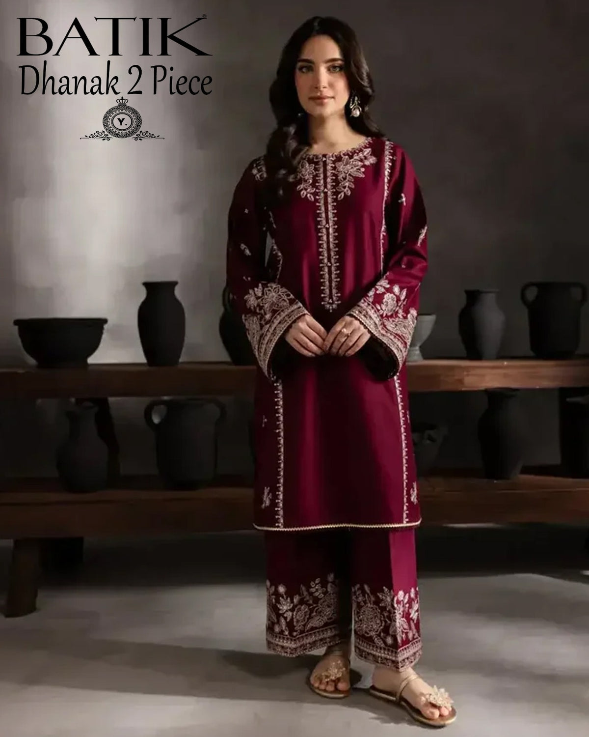 DHANAK 2PC EMBROIDERY