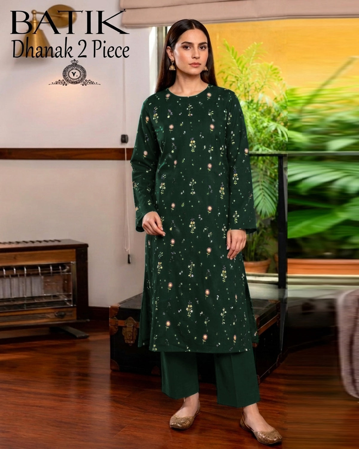 DHANAK 2PC EMBROIDERY