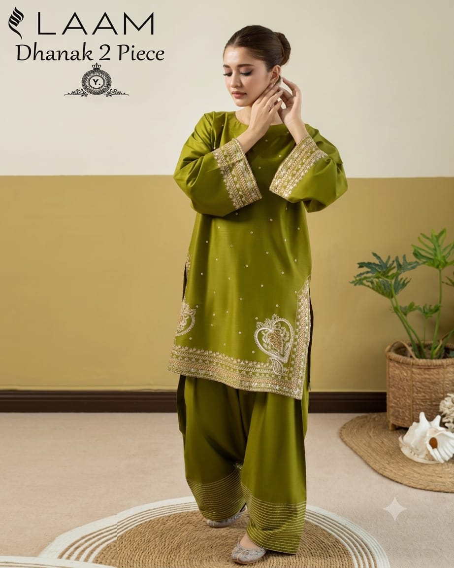 DHANAK 2PC EMBROIDERY