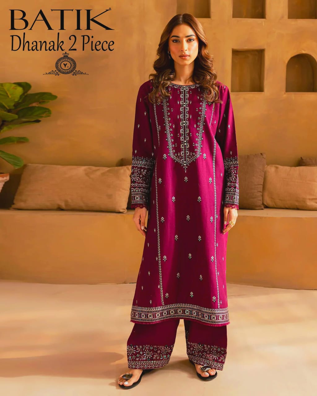 DHANAK 2PC EMBROIDERY