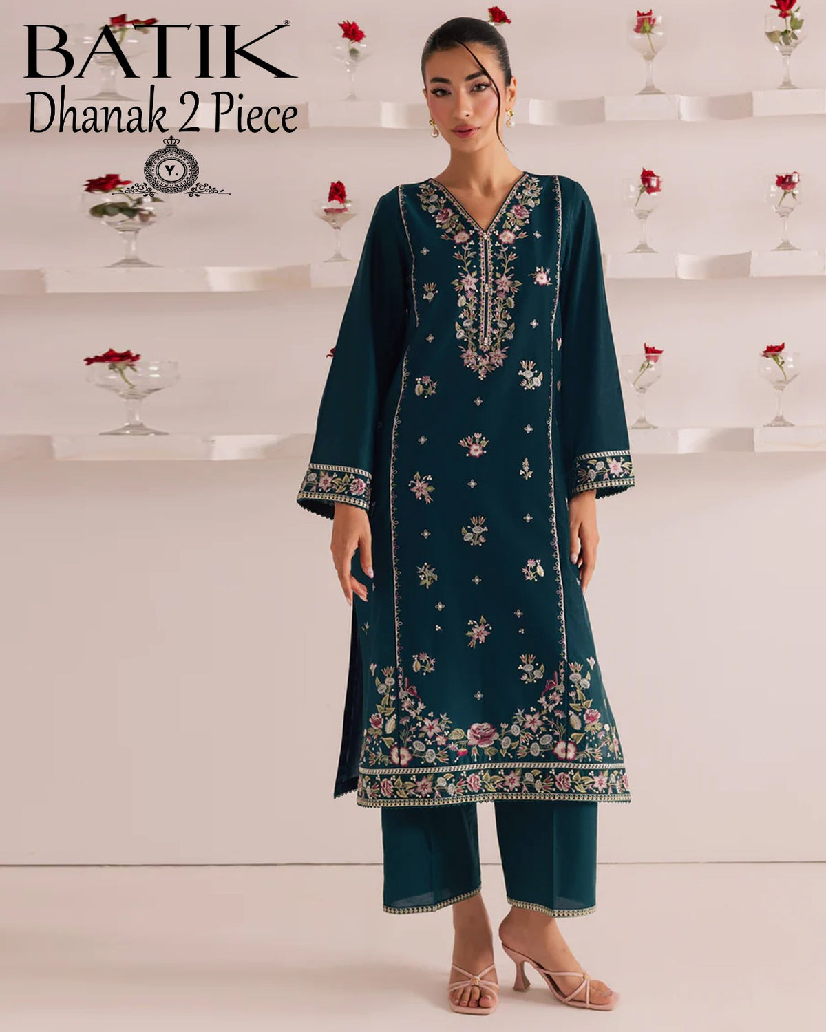 DHANAK 2PC EMBROIDERY
