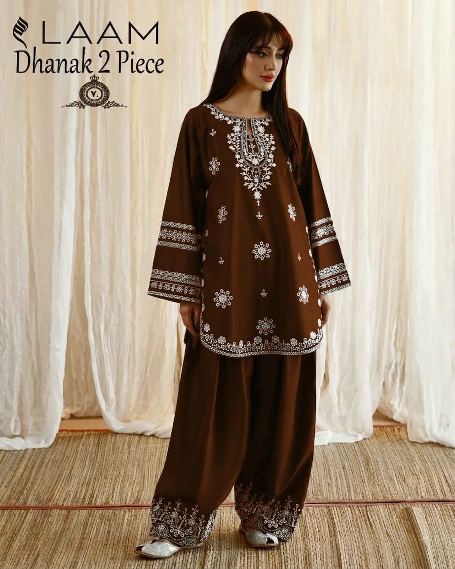 DHANAK 2PC EMBROIDERY