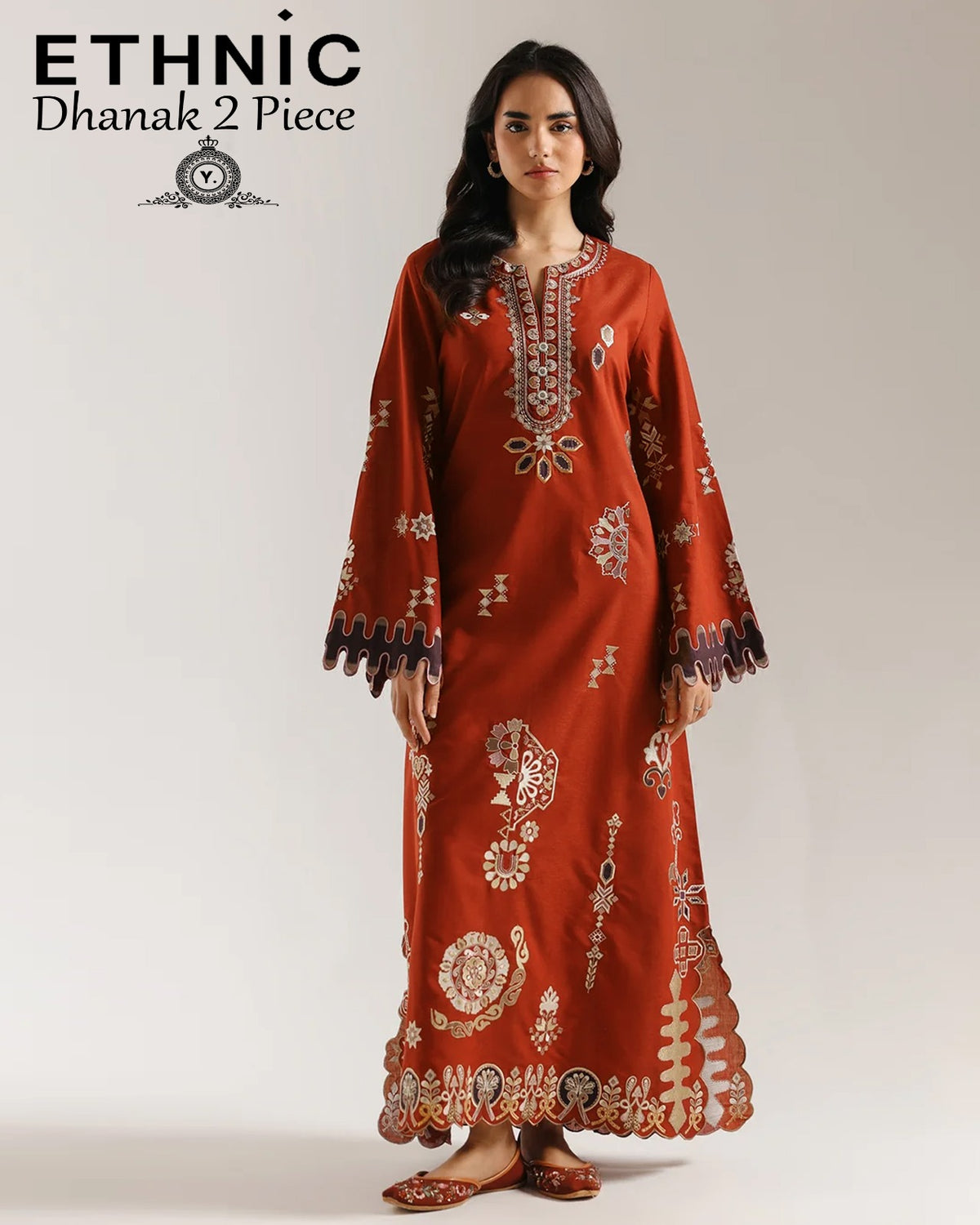 DHANAK 2PC EMBROIDERY