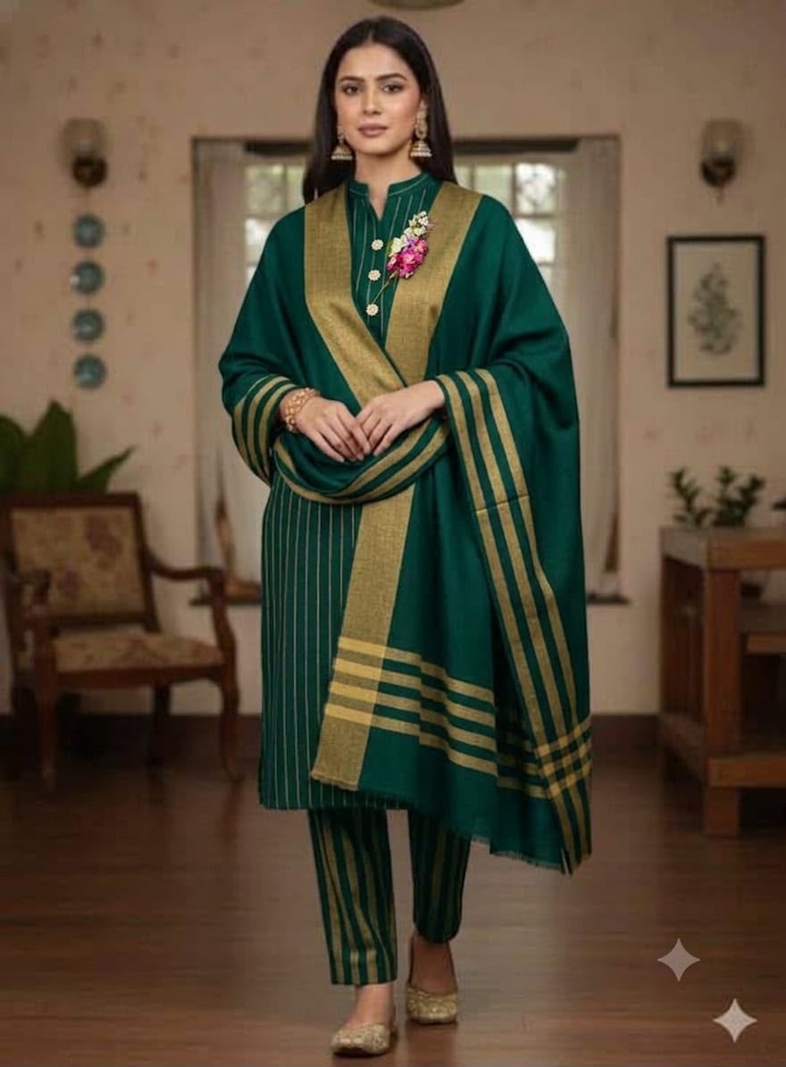 Susi khaddar winter collection (Green)