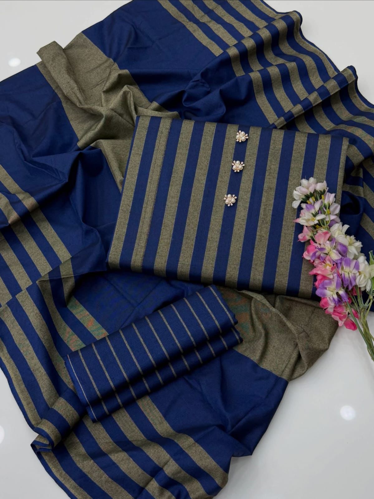 Susi khaddar winter collection (blue)