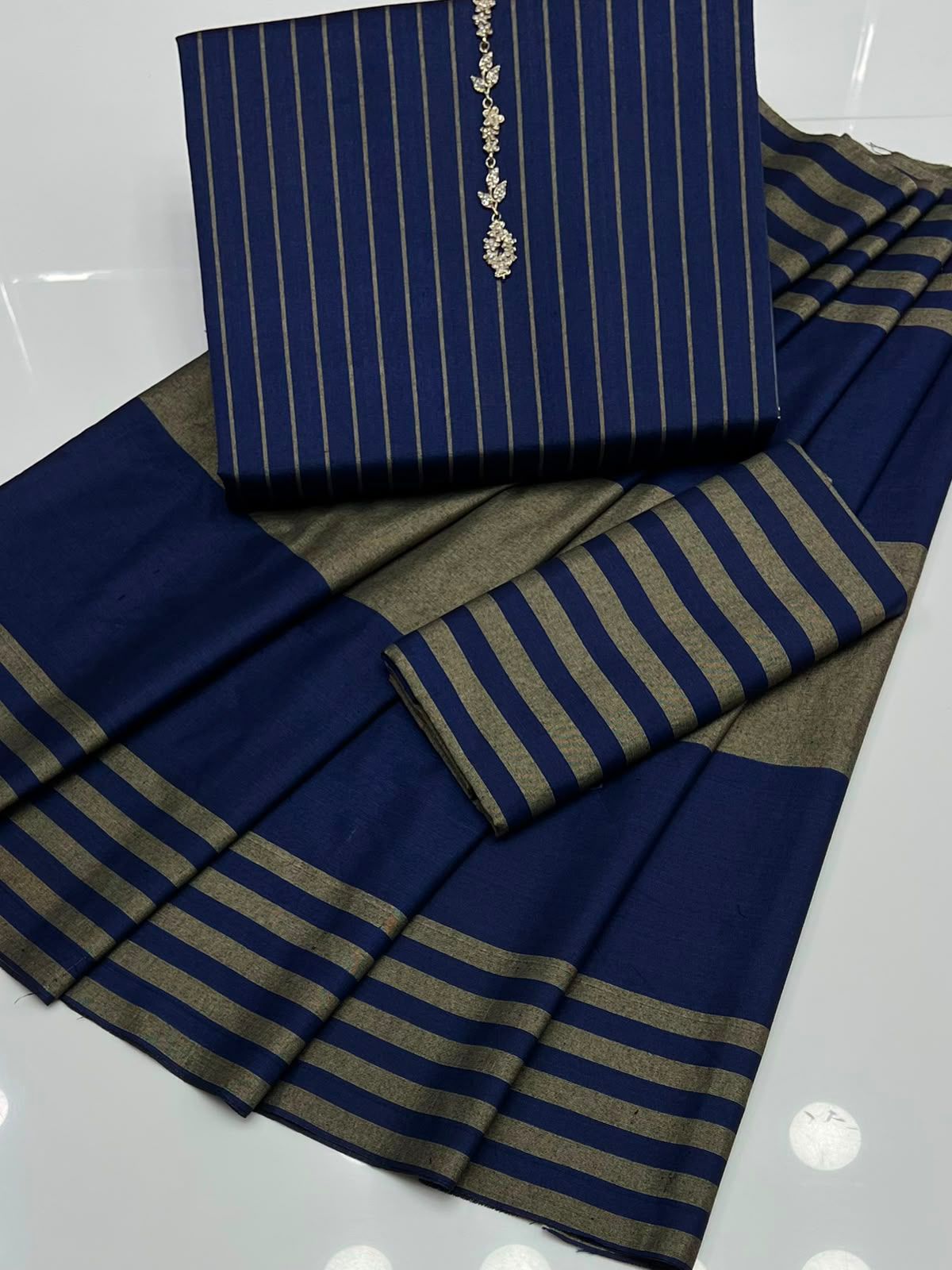 Susi khaddar winter collection (blue)
